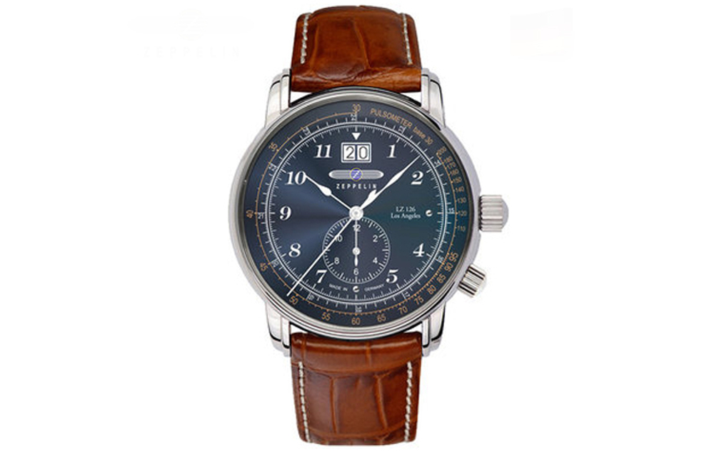 ZEPPELIN Los Angeles Collection Quartz Movement Men"s Watches Watch Blue Dial Stainless Steel Case