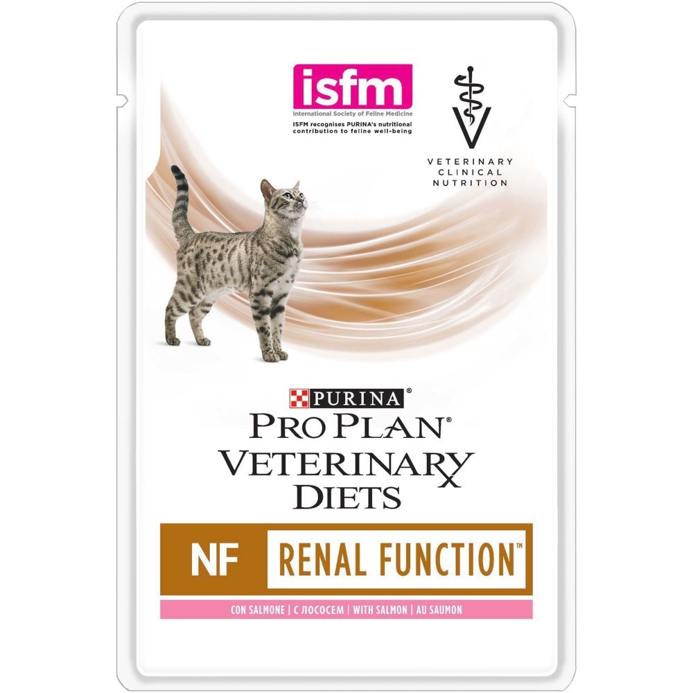 Влажный корм Pro Plan Veterinary Diets NF для кошек при патологии почек, лосось, 85 г