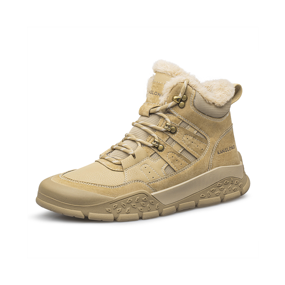 KANGLONG Combat Boots Men"s Earth Yellow/Black/Sand