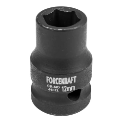 Головка ударная 12мм (6гр.),1/2'' FORCEKRAFT FK-44512