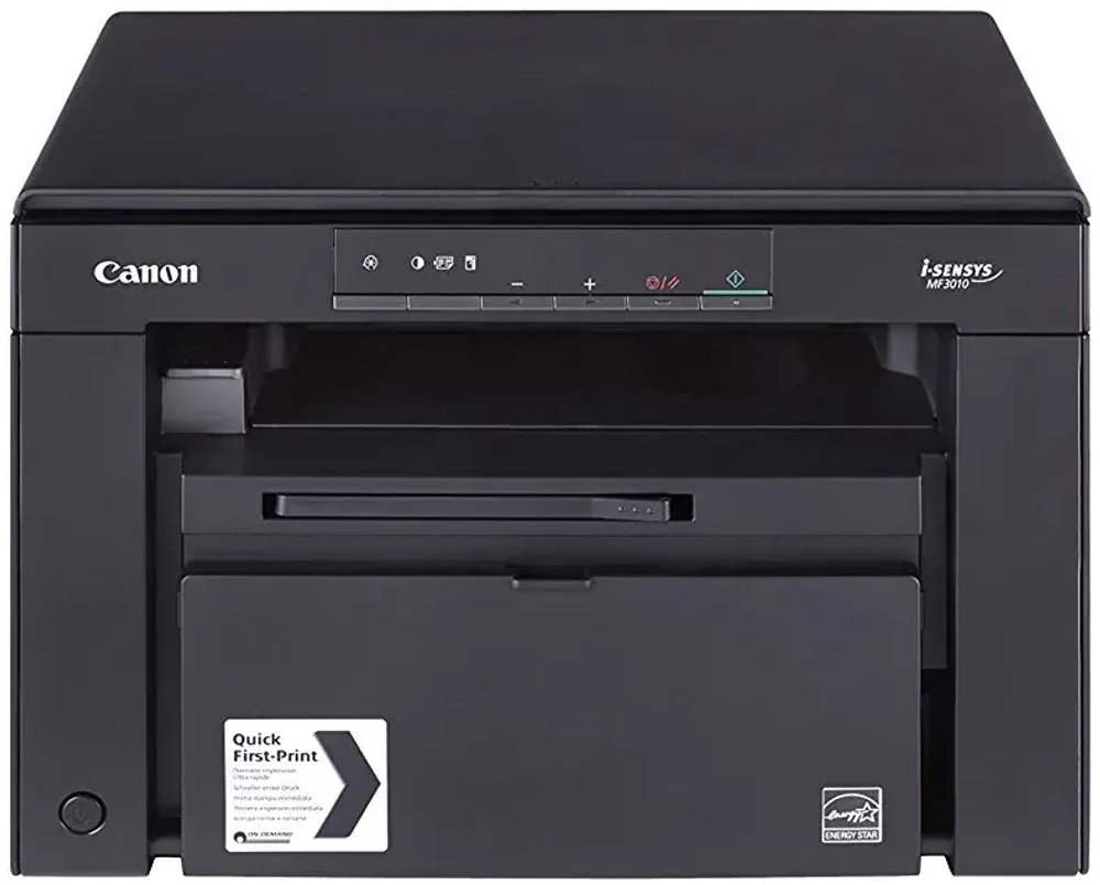МФУ Canon i-SENSYS MF3010 Bundle (А4, Printer/ Scanner/ Copier, 600 dpi, Mono, 18 ppm, tray 150 pages, USB 2.0, cart. 2шт cart. 725 в комплекте)