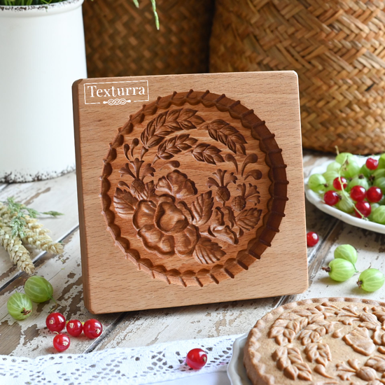 Печатный пряник с цветами