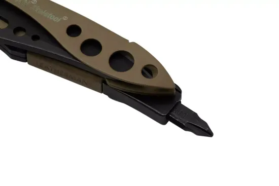 Мультитул-инструмент Leatherman Мод. Skeletool BLACK COYOTE TAN (7 инструментов)(10см)(142г.)