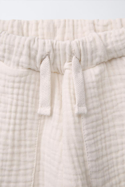 ZARA ОДНОТОННЫЕ ШОРТЫ, ЭКРЮ