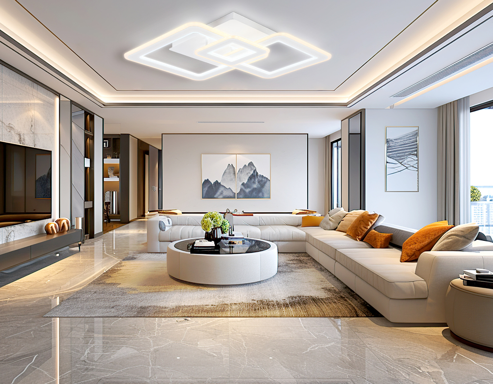 Потолочный светодиодный светильник с пультом FA862 WH белый 79W 550*530*120 (ПДУ РАДИО 2.4)