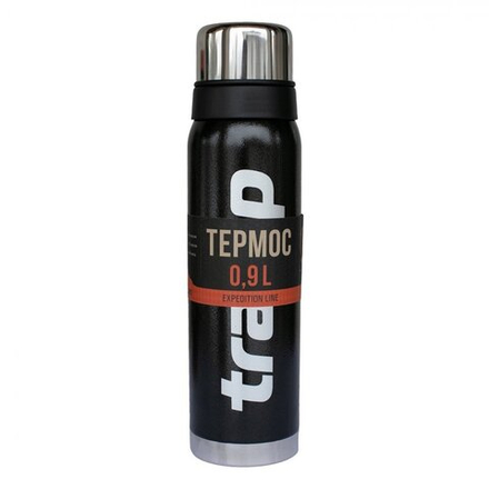 Термос TRAMP Expedition line 0.9 л, артикул TRC-027, цвет Черный
