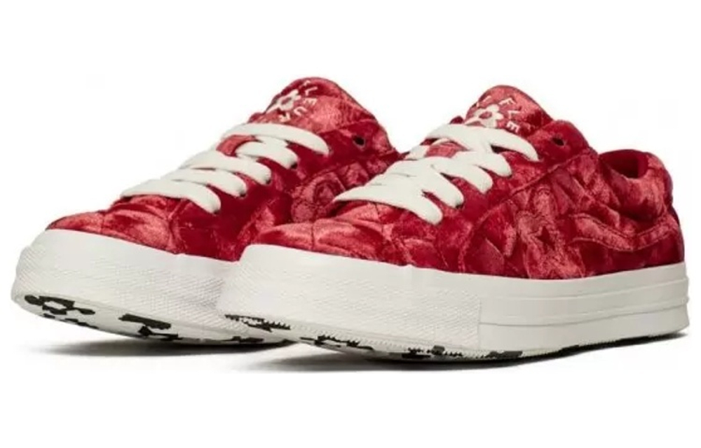 Golf Le Fleur x Converse One Star OX Anti-Slip Wear Low Canvas Shoes Red