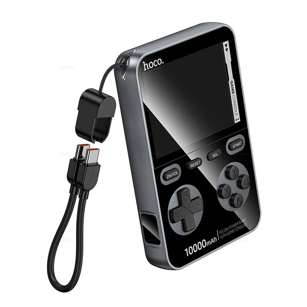 Портативный аккумулятор с игровой консолью Hoco Q47 10000mAh PD20W(black)