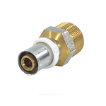 Муфта МП латунь никель пресс Дн 16х3/4" НР ГОСТ 32415-2013 8001 Aquasfera 8001-02