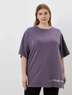 Футболка длинная больших размеров