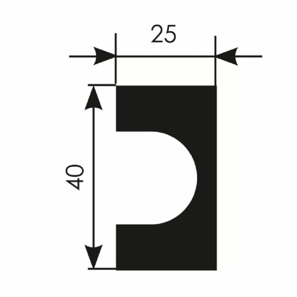 Рейка Ecopolymer, 40x25 мм
