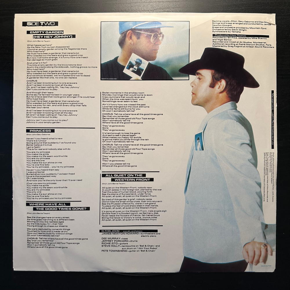 Elton John - Jump Up! (США 1982г.)