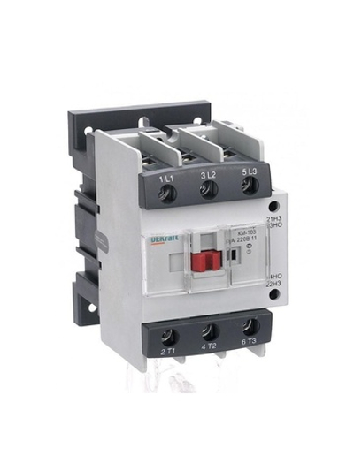 Контактор КМ-103 80А кат. 220В AC 1НО+1НЗ AC-3 DEKraft 22143DEK