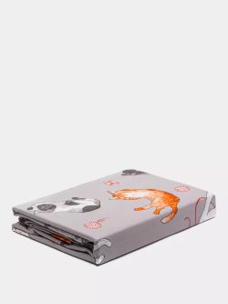 Простынь на резинке Сказка "Kitties" 90х200 см, перкаль