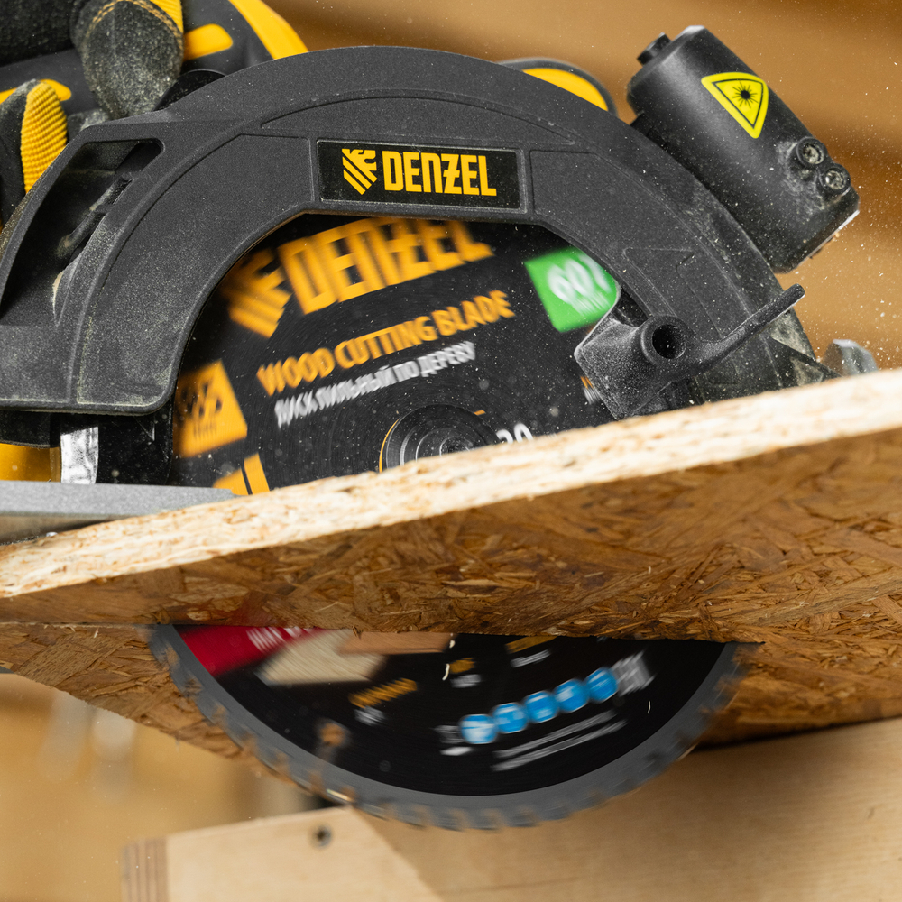 Пильный диск по дереву ф185 х 20 мм, 60 зубьев Denzel