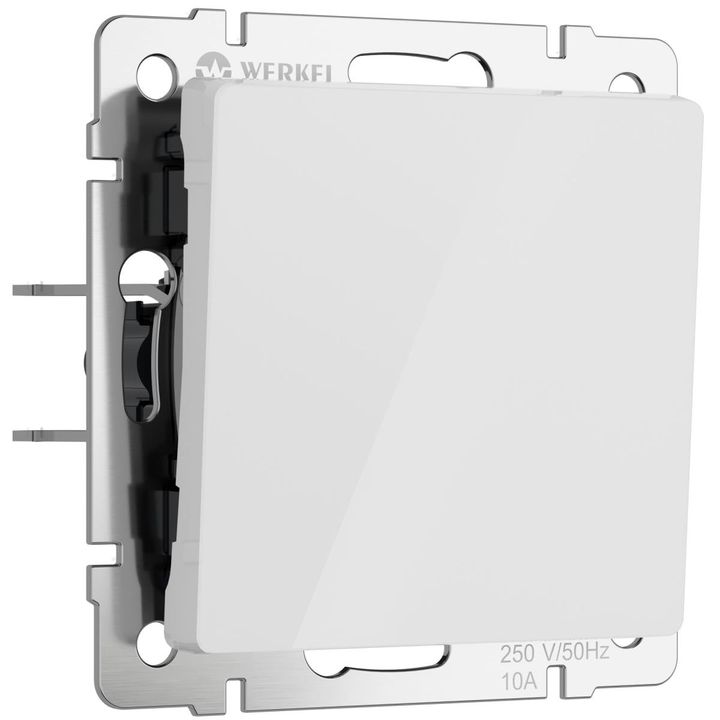 Выключатель одноклавишный Werkel белый акрил W1110041 4690389197239