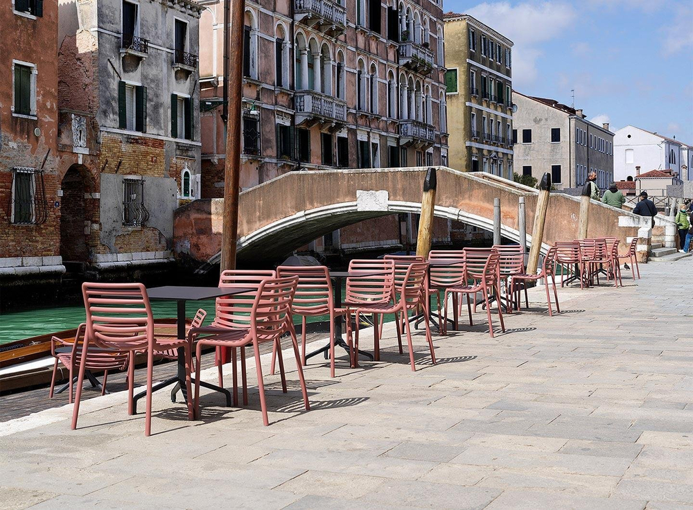 Стул пластиковый Nardi Doga Bistrot, марсала