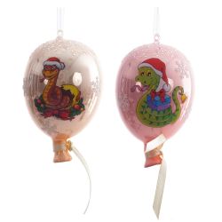 GAEM Украшение новогоднее "Шарик со змейкой", L7 W7 H11 см, 2в.