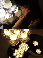 Pendant design lamp  28.16 by Bocci (Clear)
