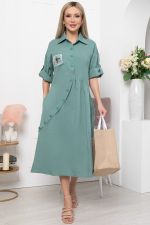 Платье "Индира" (малахит) НЬЮ П5941 LT Collection (Акция)