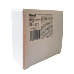 UBX-MS22-35 WHITE Коннектор для накладных магнитных шинопроводов. 35мм. Угловой. Вертикальный. Белый. ТМ Uniel