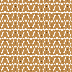 Шаль 120*120см, ТЭДДИ на белом