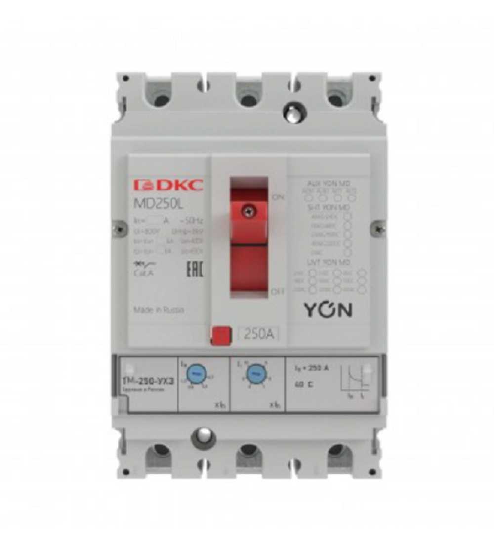 Автоматический выключатель в литом корпусе DKC MD250F-TM040