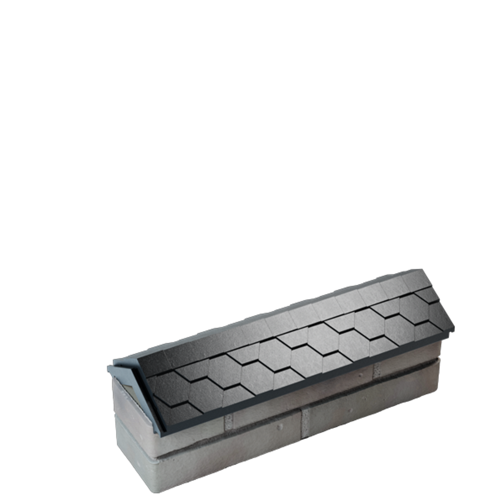 Парапет полимеркомпозитный Everest 130*510 (0,5 кирпич) черный