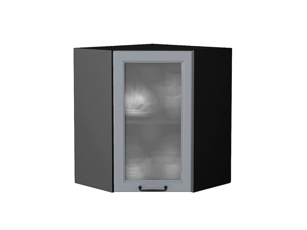 Шкаф верхний угловой остекленный Ницца