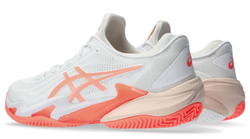 Женские теннисные кроссовки Asics Court FF 3 Clay - white/sun coral - White