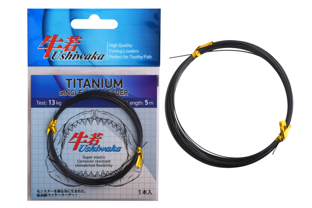 Поводочный материал Ushiwaka Titanium Single Wire, 13кг 5м