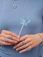 КОЛЬЦО "WOW LIGHT BLUE"