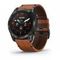 Умные часы Garmin EPIX PRO (Gen 2) Sapphire Edition 51 мм, титановый угольно-серый, DLC, коричневый кожаный ремешок
