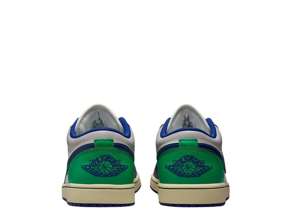 Баскетбольные кроссовки Air Jordan 1 Low Navy Green Shoes