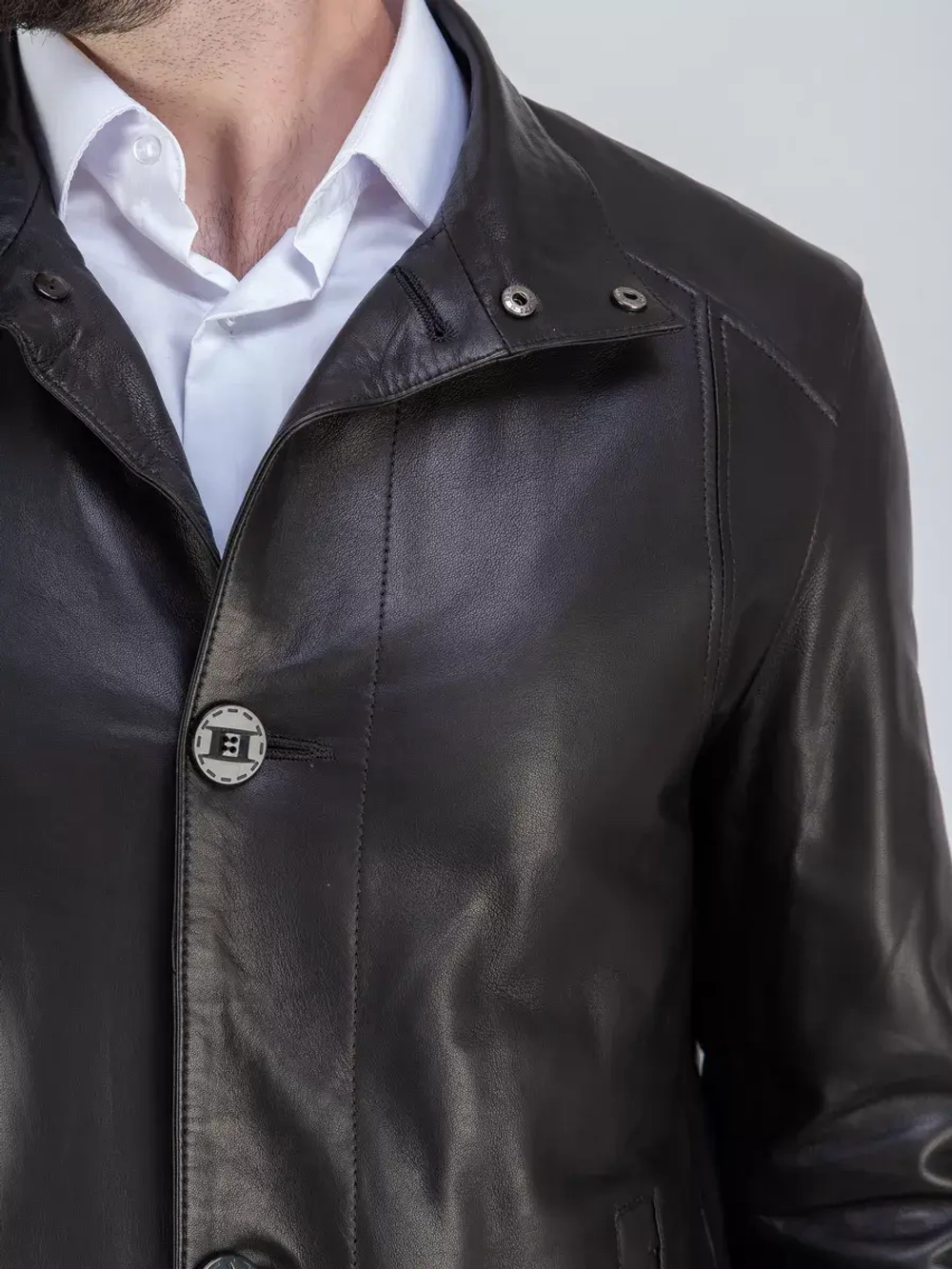 Куртка кожаная демисезонная Турция