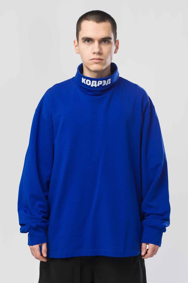 Водолазка оверсайз Rollneck Wide Coderedneck василек - фото 1