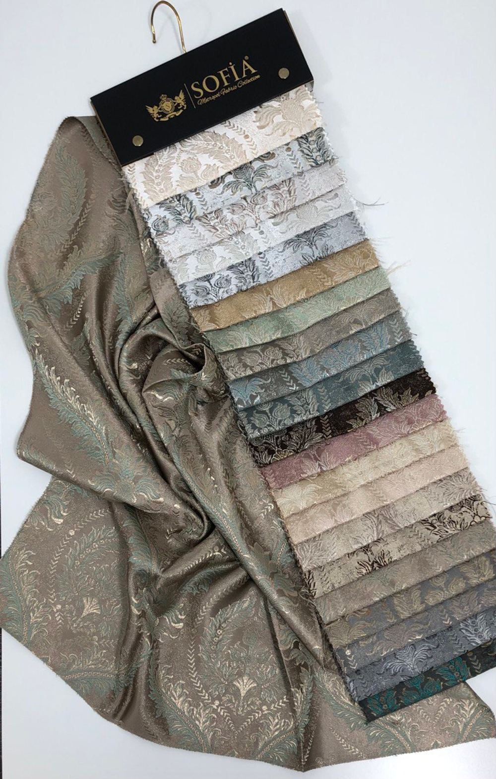 Портьерная ткань жаккард арт. 358754 col.v-8 из коллекции Sofia