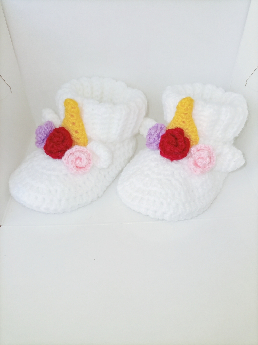 Пинетки Единорожки (10см / Белый / 17)