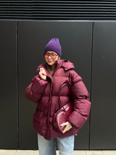 Пуховик Энни свекольный