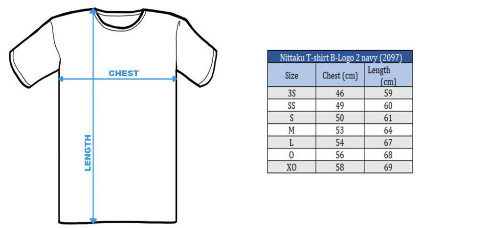 Nittaku T-shirt B-Logo 2 blue (2097)