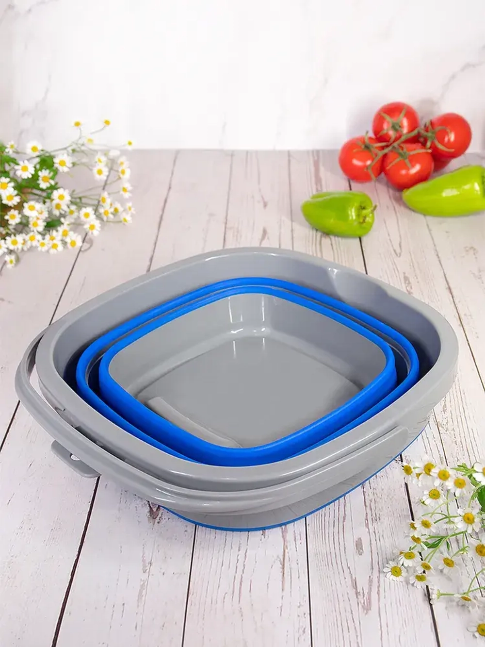 ВЕДРО СКЛАДНОЕ СИЛИКОНОВОЕ 5Л