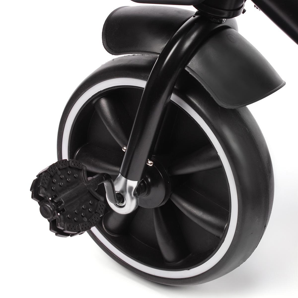 Велосипед 3-х колесный с ручкой и крышей 10*8 EVA, L05