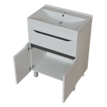 Тумба д/ванной "Лайн-60" 1 ящик под раковину Фостер 60 (Kirovit)/Fest-60 (Sanita Lux) (ПВХ)