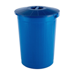 Бак 60 л с крышкой, цвет синий