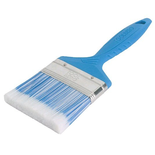 Кисть плоская Лазурит -  СТАНДАРТ  75мм /иск.щетина, Пласт.руч.TOOLBERG  (Лакра) 0111425
