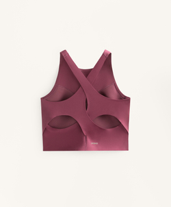 Oysho Топ Light Touch с перекрестной спинкой, грязный rosette