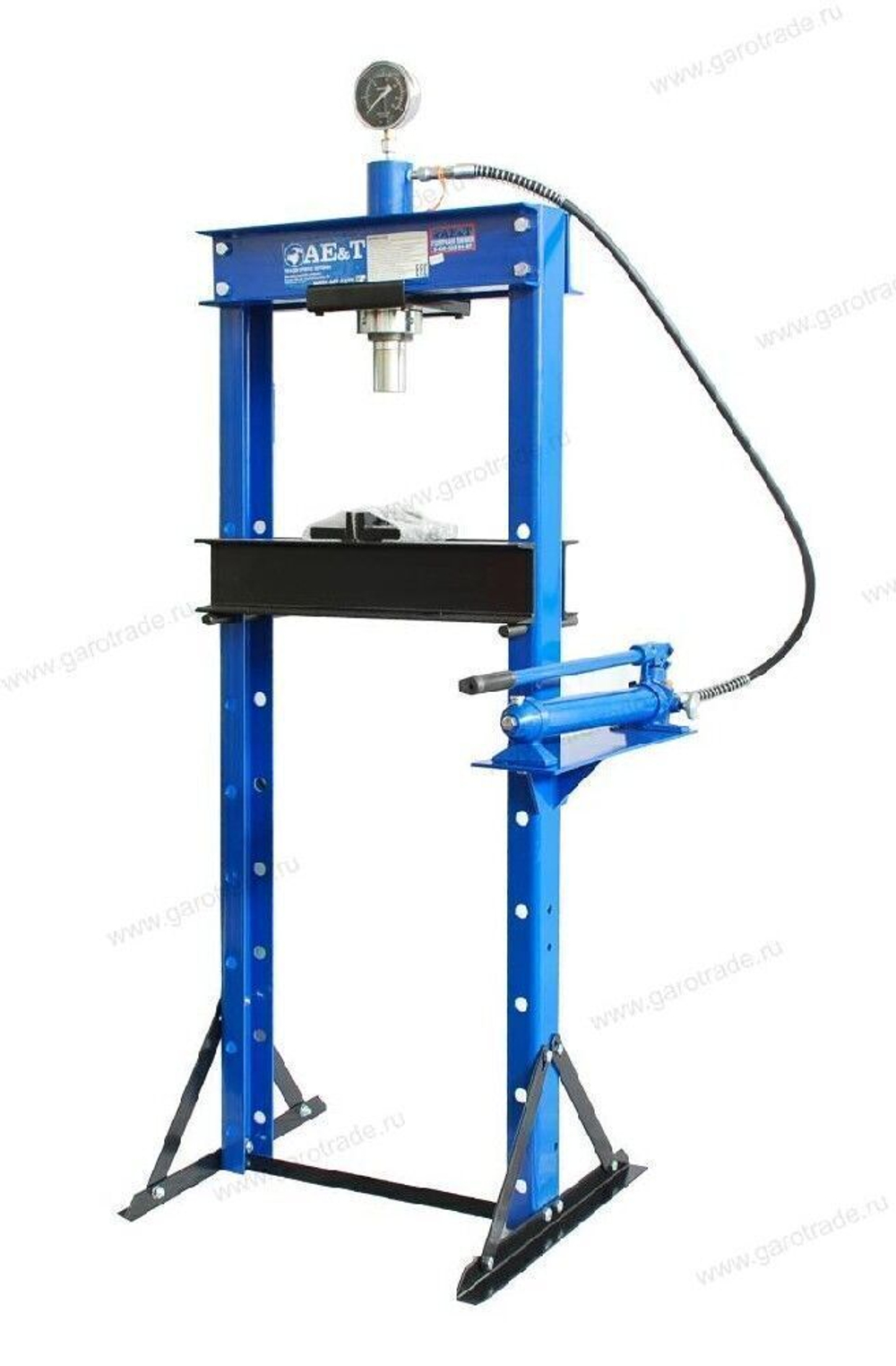 Пресс гидравлический напольный AE&T, усилие 20 т Ручной привод T61220