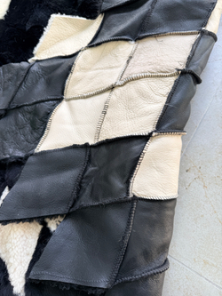 Покрывало меховое ковер из шкуры овчины