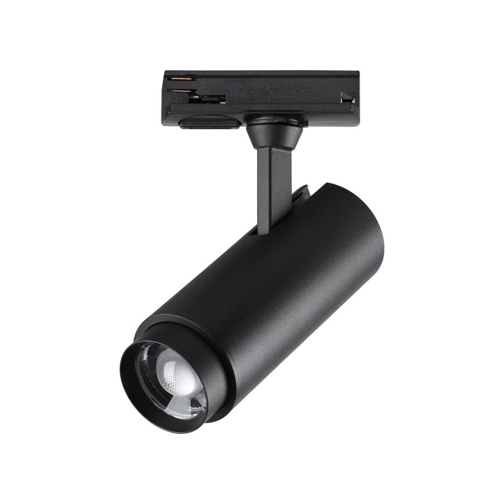 359029 PORT NT23 220 черный Однофазный трехжильный трековый светильник с перекл. цв.температуры и мощности IP20 LED 3000К\4000К\6000К 5W/9W/13W 220V N