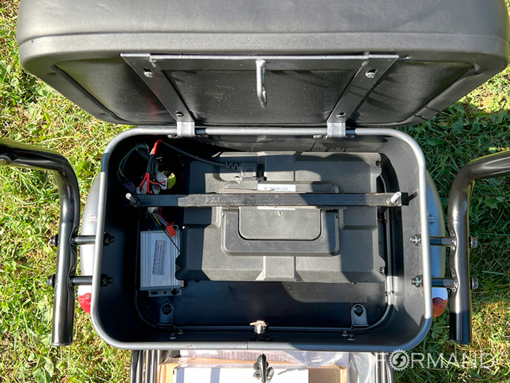 Трехколесный двухместный электровелосипед TRION Delta, Серый